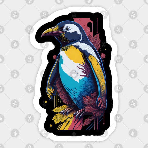 Penguin Playtime - Embrace the Waddle Sticker by Moulezitouna